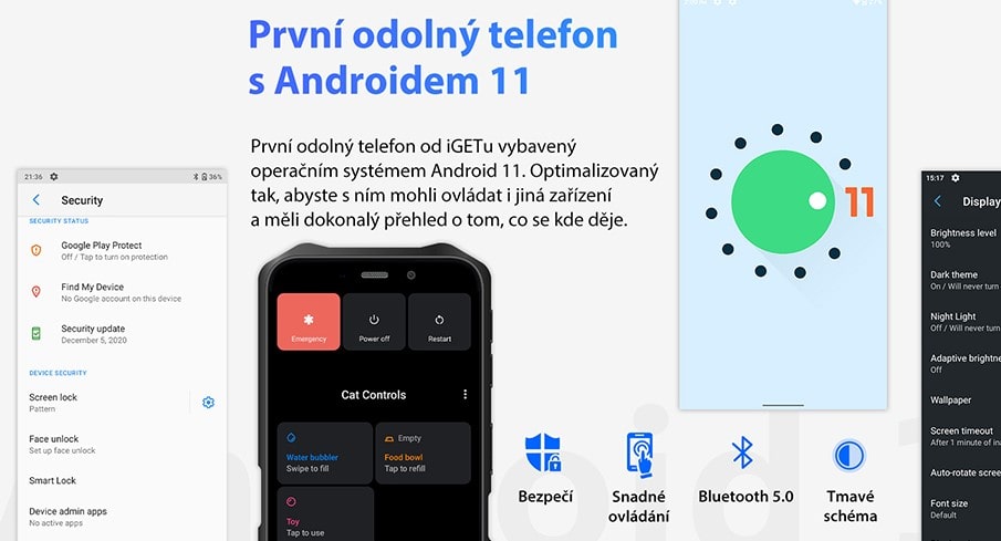 iGET WP12 Pro systém Android 11