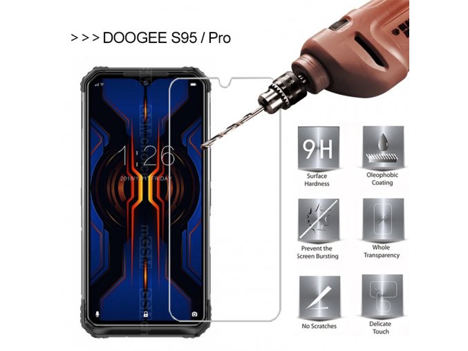 doogee S95 tvrzene sklo