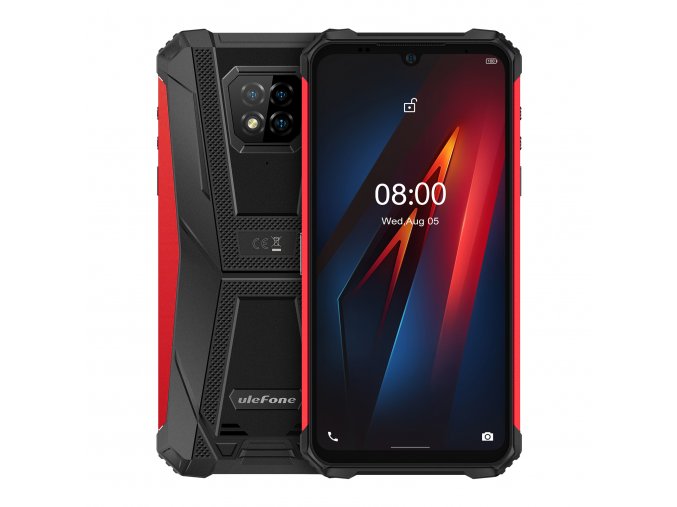 ulefone armor 8 cervena ipato odolny telefon