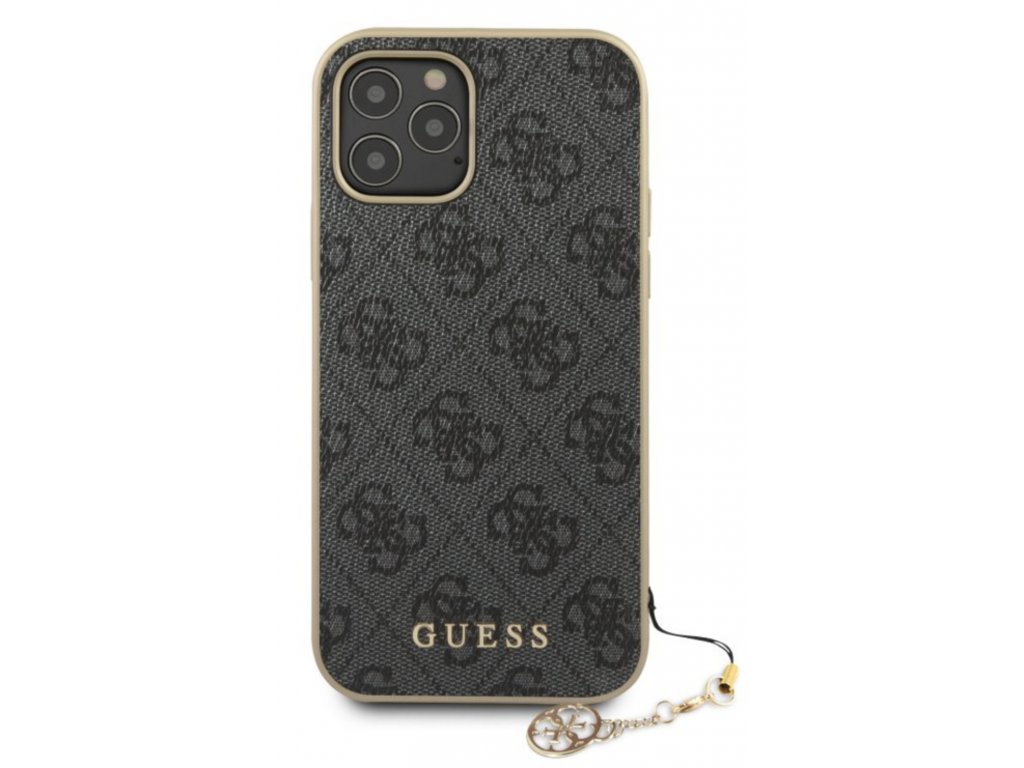 Guess 4G Charms Zadní Kryt pro iPhone 12 Pro Max 6.7 Grey