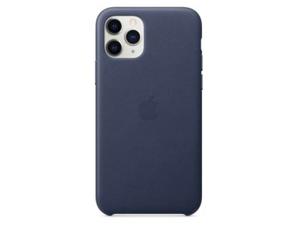 Apple kožený kryt na iPhone 11 Pro, půlnočně modrá
