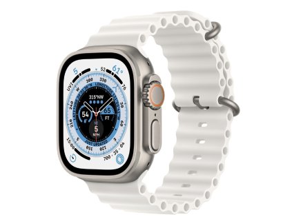 Apple Watch Ultra 49mm Cellular Titanium White Ocean Band