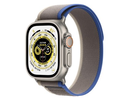 Apple Watch Ultra 49mm Cellular Titanium Blue:Gray trail loop