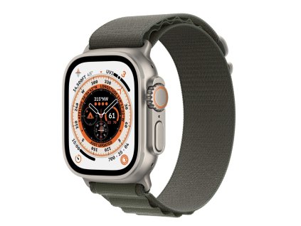 Apple Watch Ultra 49mm Cellular Titanium Green Alpine Loop