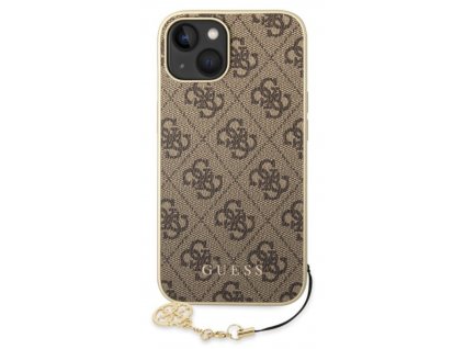 Guess 4G Charms Zadní Kryt pro iPhone 14 Brown