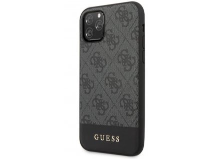 Guess 4G Stripe Zadní Kryt pro iPhone 11 Pro Grey