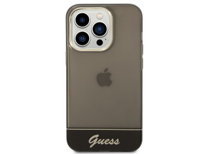 Guess PC:TPU Camera Outline Translucent Zadní Kryt pro iPhone 14 Pro Max Black