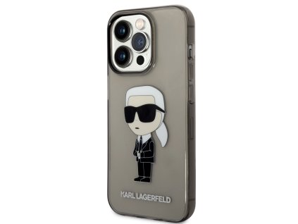Karl Lagerfeld IML Ikonik NFT Zadní Kryt pro iPhone 14 Pro Black
