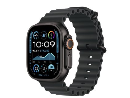 Apple Watch Ultra 2 Černý titan s černým oceánským řemínkem