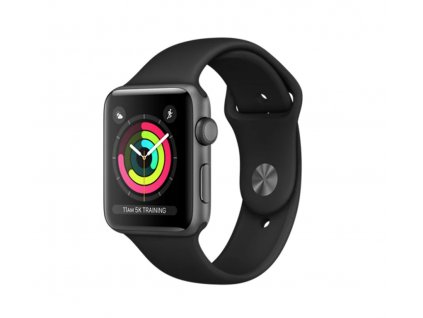 Apple Watch Series 3 42mm Space Gray Aluminium Case with Black Sport Band 2017 "B GRADE"