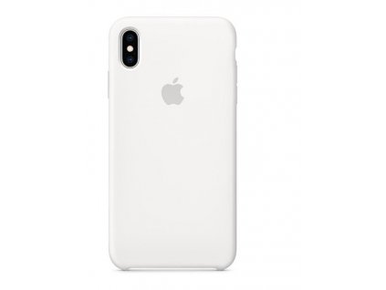 Kryt na mobil Apple Silicone Case pro iPhone XS Max bílý