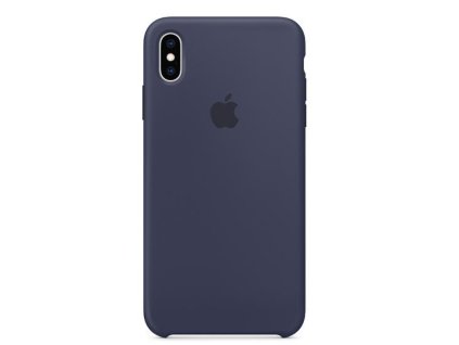 Kryt na mobil Apple Silicone Case pro iPhone XS Max - půlnočně modrý