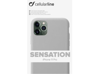 Kryt na mobil CellularLine SENSATION na Apple iPhone 11 Pro šedý