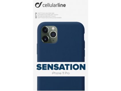 Kryt na mobil CellularLine SENSATION na Apple iPhone 11 Pro modrý