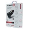 Swissten CL adaptér 2,4A power 2x USB + kabel USB C2