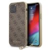 Guess 4G Charms Zadní Kryt pro iPhone 12 Pro Max 6.7 Brown1