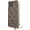 Guess 4G Charms Zadní Kryt pro iPhone 12 Pro Max 6.7 Brown