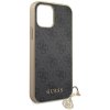 Guess 4G Charms Zadní Kryt pro iPhone 12 Pro Max 6.7 Grey1