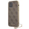 Guess 4G Charms Zadní Kryt pro iPhone 12:12 Pro 6.1 Brown