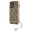 Guess 4G Charms Zadní Kryt pro iPhone 13 Pro Brown