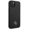 Guess 4G Silicone Metal Logo Zadní Kryt pro iPhone 13 mini Black2