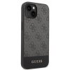 Guess 4G Stripe Zadní Kryt pro iPhone 14 Plus Grey2