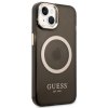 Guess Translucent MagSafe Kompatibilní Zadní Kryt pro iPhone 14 Plus Black1