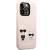 Karl Lagerfeld and Choupette Liquid Silicone Zadní Kryt pro iPhone 14 Pro1