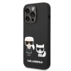 Karl Lagerfeld and Choupette Liquid Silicone Zadní Kryt pro iPhone 14 Pro1