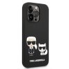 Karl Lagerfeld and Choupette Liquid Silicone Zadní Kryt pro iPhone 14 Pro2
