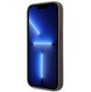 Guess PU 4G Metal Logo Zadní Kryt pro iPhone 15 Pro Brown2