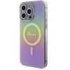 Guess IML Iridescent Script MagSafe Zadní Kryt pro iPhone 15 Pro Pink1