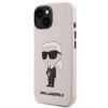 Karl Lagerfeld Liquid Silicone Ikonik NFT Zadní Kryt pro iPhone 15 Pink1