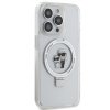 Karl Lagerfeld Ringstand Karl and Choupette MagSafe Zadní Kryt pro iPhone 15 Pro White2