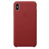 Kryt na mobil Apple Leather Case pro iPhone Xs Max Červený