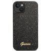 Guess PC:TPU Glitter Flakes Metal Logo Zadní Kryt pro iPhone 14 Black