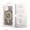 Guess IML 4G MagSafe Zadní Kryt pro iPhone 14 Brown2