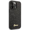 Guess PC:TPU Glitter Flakes Metal Logo Zadní Kryt pro iPhone 14 Pro Max Black1