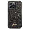 Guess PC:TPU Glitter Flakes Metal Logo Zadní Kryt pro iPhone 14 Pro Max Black