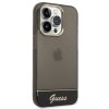 Guess PC:TPU Camera Outline Translucent Zadní Kryt pro iPhone 14 Pro Max Black1