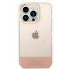 Guess PC:TPU Camera Outline Translucent Zadní Kryt pro iPhone 14 Pro Max Pink