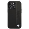 BMW Signature Leather Big Logo Zadní Kryt pro iPhone 14 Pro Max Black