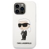 Karl Lagerfeld Liquid Silicone Ikonik NFT Zadní Kryt pro iPhone 13 Pro White1