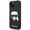 Karl Lagerfeld Liquid Silicone Karl Head Zadní Kryt pro iPhone 14 Plus Black