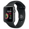 Apple Watch 42mm Space Gray Aluminium Case with Black Sport Band