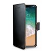 Černé flipové pouzdro Celly Wally pro iPhone X/XS