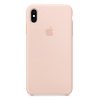 Kryt na mobil Apple Silicone Case pro iPhone XS Max - pískově růžový