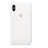 Kryt na mobil Apple Silicone Case pro iPhone XS Max bílý