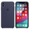 Kryt na mobil Apple Silicone Case pro iPhone XS Max - půlnočně modrý 2