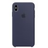 Kryt na mobil Apple Silicone Case pro iPhone XS Max - půlnočně modrý
